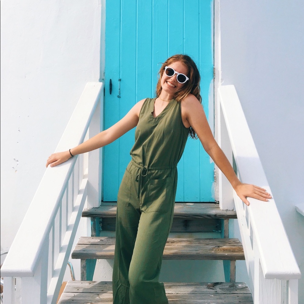 Olive Green Jumpsuit